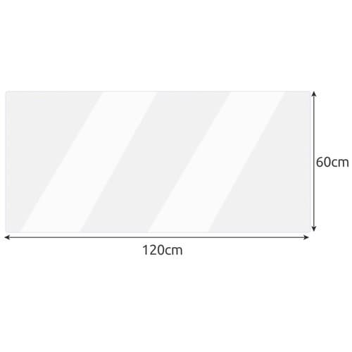 Beskyttelsesmåtte Plast 1mm - 120x60cm
