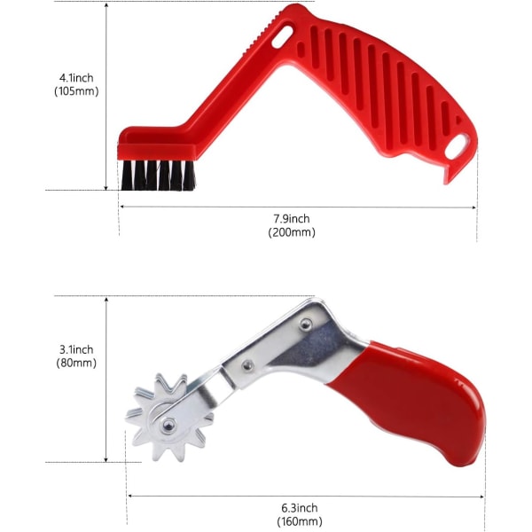 2 stk. Poleringspute-konditioneringsbørste, ullbuffingpute-rengjøringssporverktøy + skumbørste, bilbuffingpute profesjonelt rengjøringsverktøy