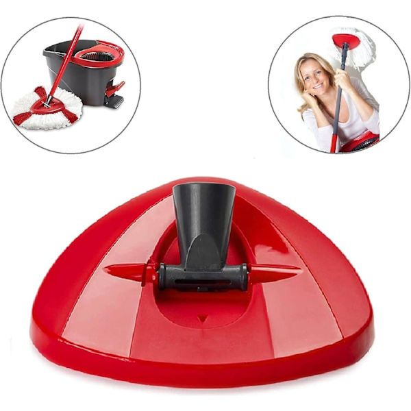 Spin Mop Utskiftbar Base - Roterende Trekant Moppehode Deksel