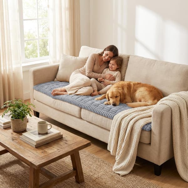 Tykt blødt sofabetræk, grå, 70x210cm, vaskbart skridsikkert sofabetræk, sofabetræk til hunde, kæledyr, børn, 2-personers møbelbeskytter 70*210cm Grey