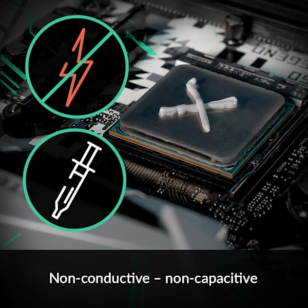 Premium Kylpasta för alla processorer (CPU, GPU - PC, PS4, XBOX), mycket hög värmeledningsförmåga, lång hållbarhet