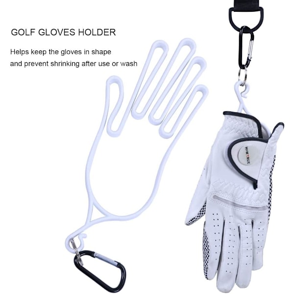 2 stk. Golfhandskeholder / Tørrer / Bøjle / Strækker Plastik Sportshandskeholder