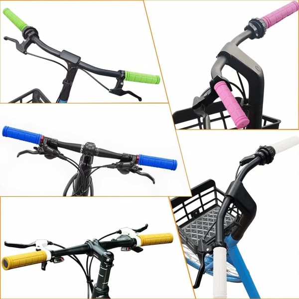 4-pack cykelstyre, anti-slip gummihandtag för barn, specialersättningscykelstyre, röd