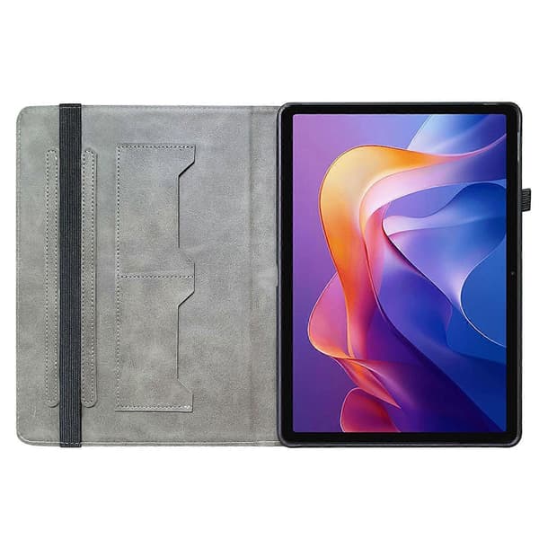 Läderfodral för Xiaomi Redmi Pad 2 Mönstertryckt Ställ Tablet Skydd med Kortfack