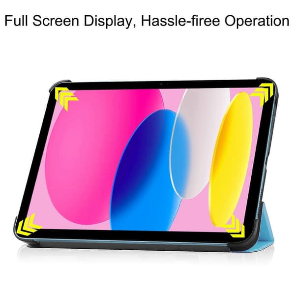 Fodral för iPad (2025)/10.9 (2022) Anti-Drop Läderställ Tabletskydd