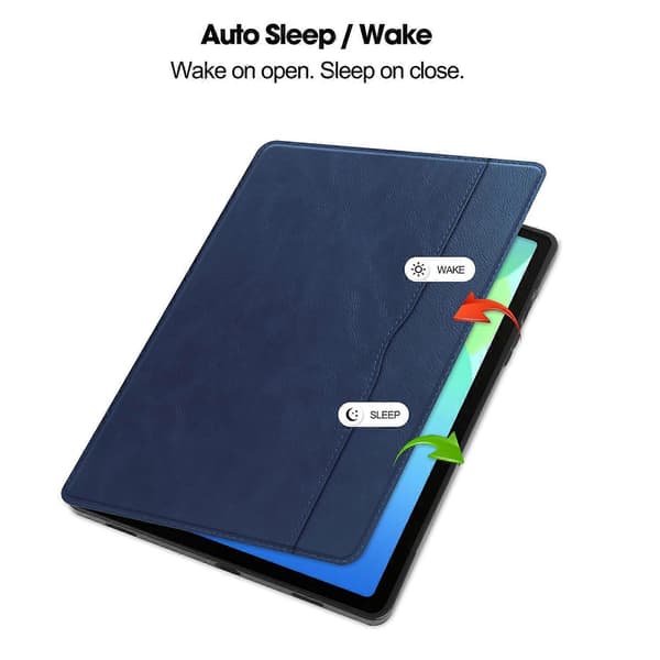 Til Samsung Galaxy Tab S10 FE/S9 FE Cover Stødsikkert Læder Auto Vågn/Sov Tablet Stand Cover