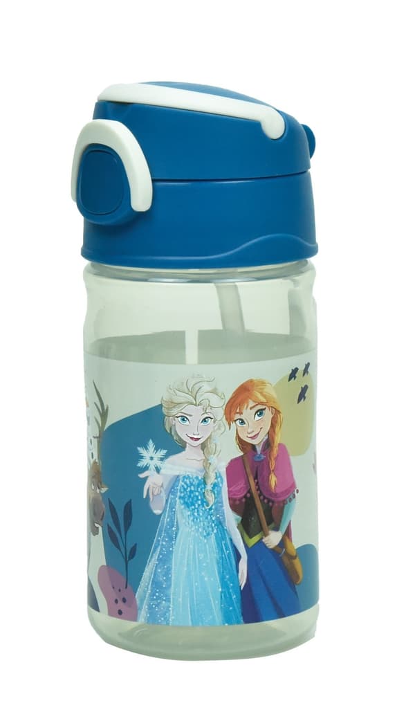 Disney Frozen Together -muovipullo koukulla 350 ml