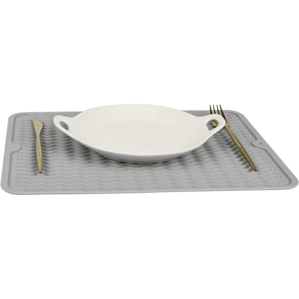 Super Kitchen Stor Silikon Droppmatta för Diskar, Diskställ, Torkmatta