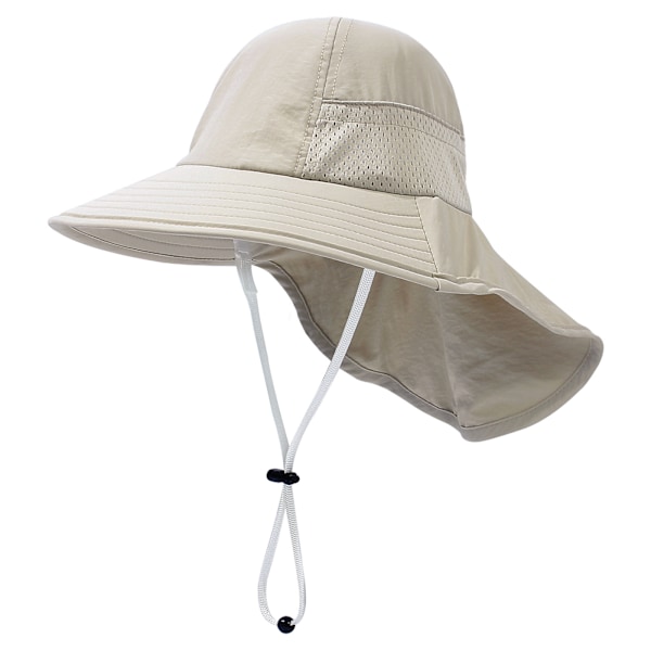Sommerbaby Solhatt, Justerbar Beskyttelse Bredbremmet Strandhatt for Barn Jenter Gutter Pink