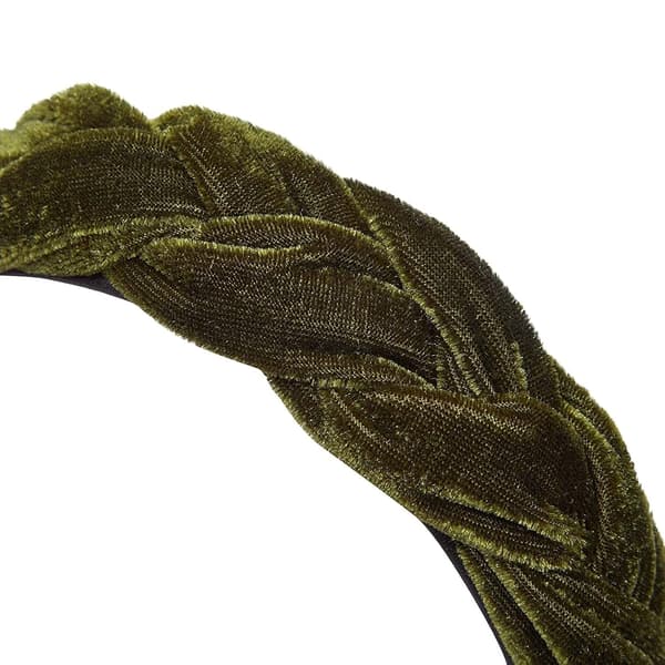 Sammetshårband för kvinnor, vadderade flätade håraccessoarer (4 färger, 4-pack)