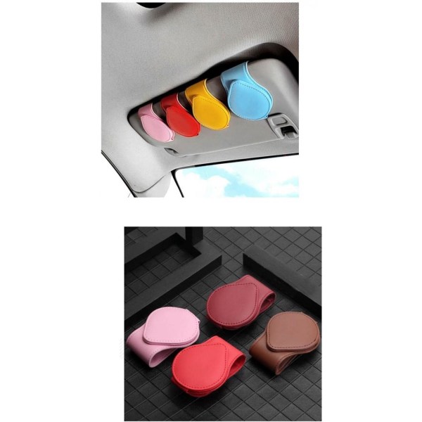 Custom-Fit solbriller klips solskærm tilbehør, læder magnetiske briller klips
