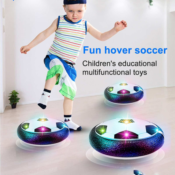 Pneumatisk fotboll, levitationsfotboll för barn, flytande inomhusfotboll med uppgraderad skumkudde