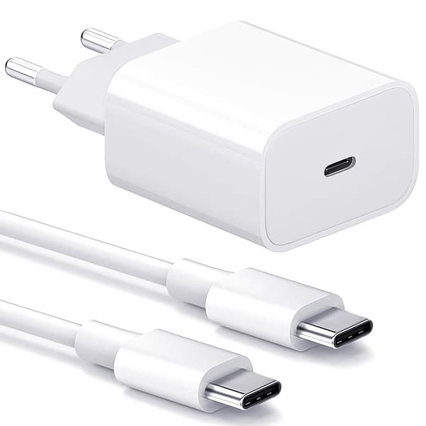 Oplader til iPhone - Hurtig Oplader - Adapter + Kabel 2 4-Pack Samsung 30W