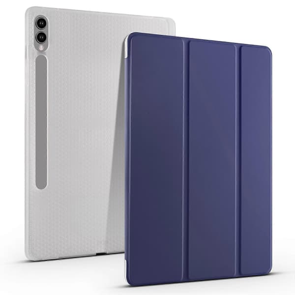 Fodral för Samsung Galaxy Tab S10+ med Pennhållare Tri-Fold Ställ Tablet Skydd Auto Wake/Sleep