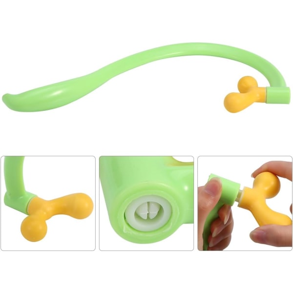 Manuell ryggmassager Justerbar dubbelhuvud Triggerpunkt Massager Verktyg