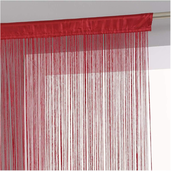 Gardintråd (bredde 100*200 cm) Rød