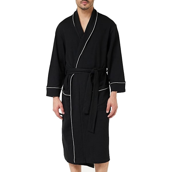 Herre lett vaffelkåpe (størrelse xl) black XL