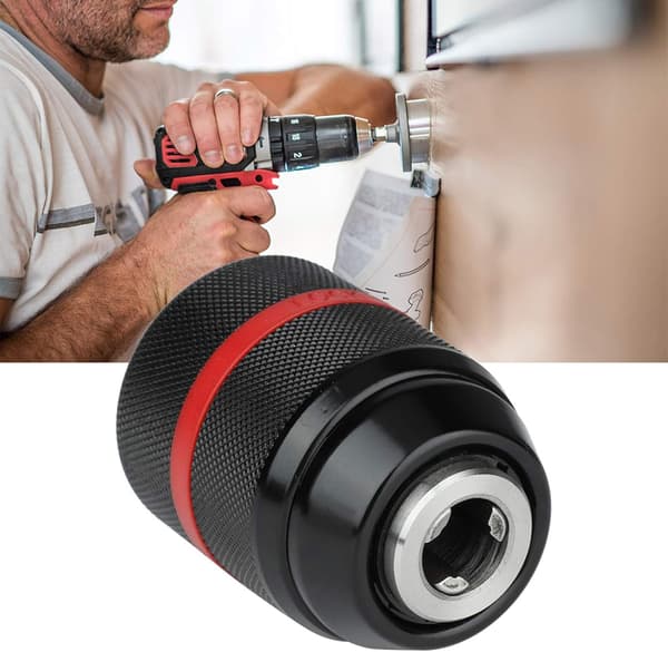Nøkkelfri chuck, trådløs drillchuck, 1/2-20UNF montering 2-13mm selvstrammende drillchuck