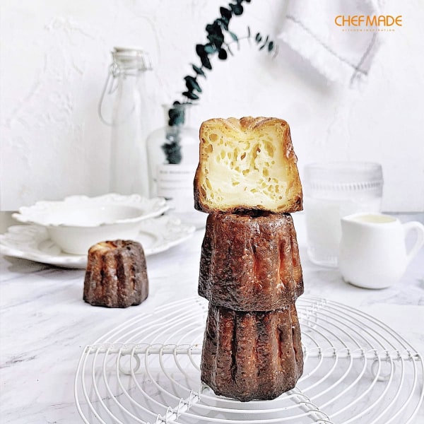 Formkakaform Set, Non-Stick Cannele Muffin Bakform Cupcakeform för Ugnsbakning 12 cups
