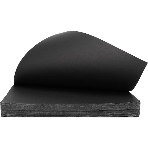 100 ark A4 230 g/m² svart kort, 21*29,7 cm tjockt konsthantverksskrivarpapper kartong för klippbok