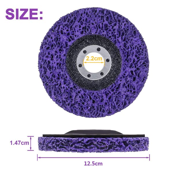 Rengöringsdiskar, Slipdisk, för Vinkelslip, 2 st Rostfritt Stål Rengöringsdisk