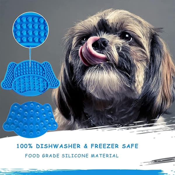 Silikon slikkeplate for hund - Skål til dyremat