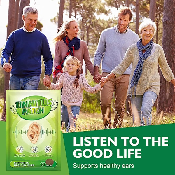 Tinnitus Relief för ringande öron, Tinnitus Relief Patches, Tinnitus Patch för förbättrad lyssning, minskar öronbrus