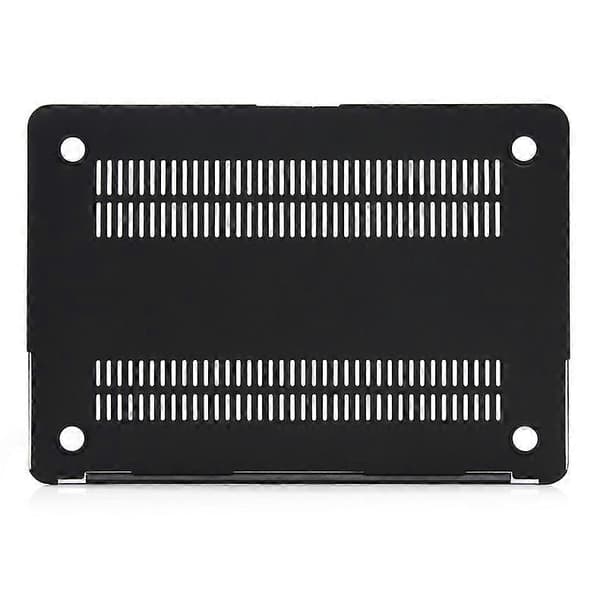 Hårdt marmor-mønster etui til MacBook Air 11,6-tommer - Hvid/Sort
