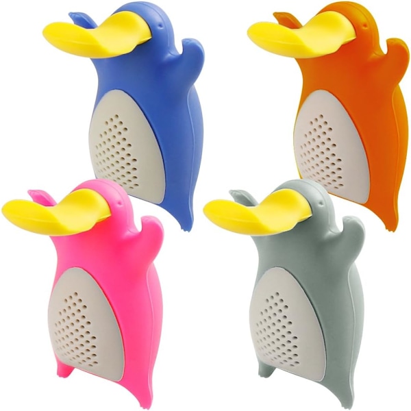 4 Nebbdyr Silikon Filter Te-kuler