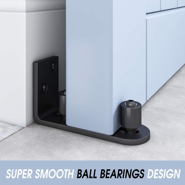 Kuglelejer Design Stay Roller Skydedør Justerbar | Unik Guide Plan med Gulv | Holdbar Stålramme