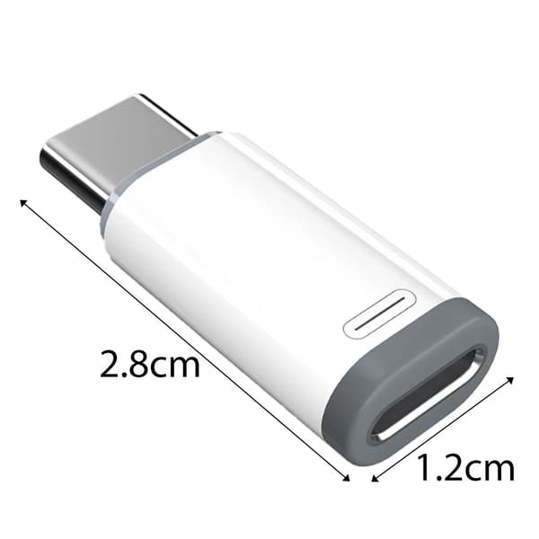 USB-C til Lightning-adapter kompatibel med iPhone, iPad og MacBook