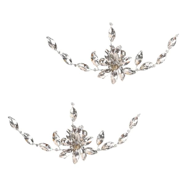 2 stk. Rhinestone sko klips brudesko spenne klips DIY dekorasjon
