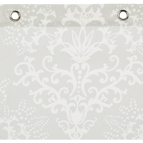 Dusjforheng i stoff - 72 x 72 tommer, for baderom 72''x72'' Light Gray Medallion