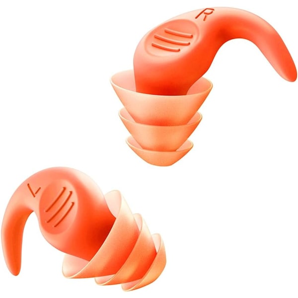 Brusreducerande öronproppar Silikonöronproppar Ljudisolerande Sov 1 par brusreducerande mjuka och bekväma öronproppar (orange)