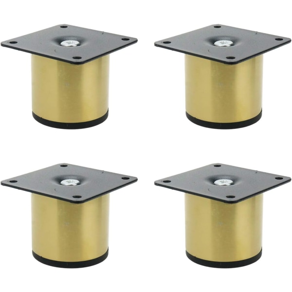 4 kappaletta huonekalujalkaa ruostumattomasta teräksestä sohvan jalat, 5cm/2\" kultaiset jalat, kaappiin TV-kaappiin pöydän jalat