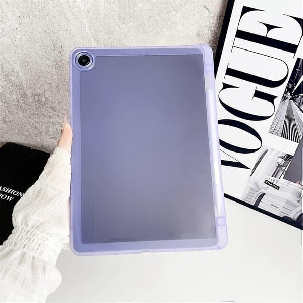 Til Samsung Galaxy Tab A9+ Cover Klar TPU Anti Drop Tablet Cover med Blyantholder