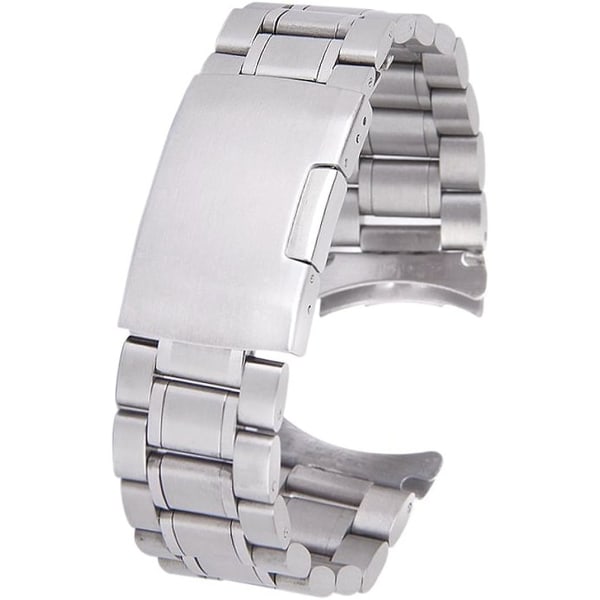 20mm Strap Stainless Steel Strap Bracelet Curved Ends with Hand Spring Bars