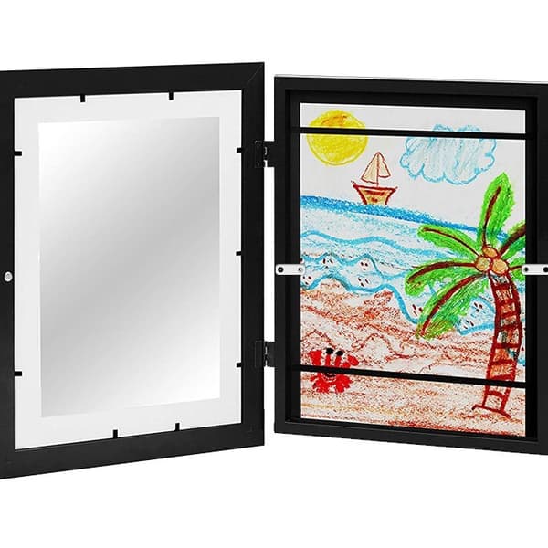 Barnkonst ramar Front-open Easy Change Art Frame ritningar konstverk bildramar för vägg bordsskiva White
