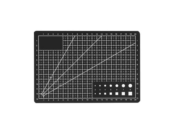 A5 leikkuualusta - Itsekorjautuva (22x15 cm) black
