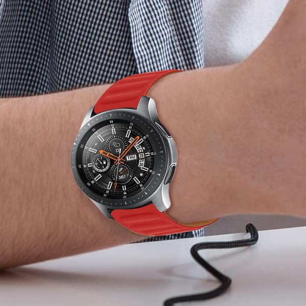 Rem til Honor Magic Watch / Watch GS3 Fleksibel Magnetisk Fastgørelse Rød