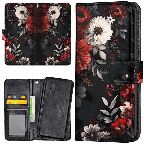 Samsung Galaxy A17 5G - Lommebokveske/Etui Blomster