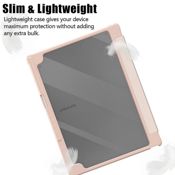 Til ReMarkable Paper Pro Etui Akryl Læder Tablet Cover med Pen Holder Auto Vågn/Sov
