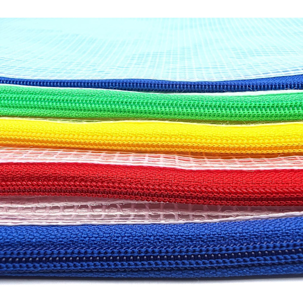 5 st plastfickor A4 mapp med dragkedja - Extra tjocka nätdokument dragkedjepåsar Ziplock-påsar plast a4-fickor skolmaterial