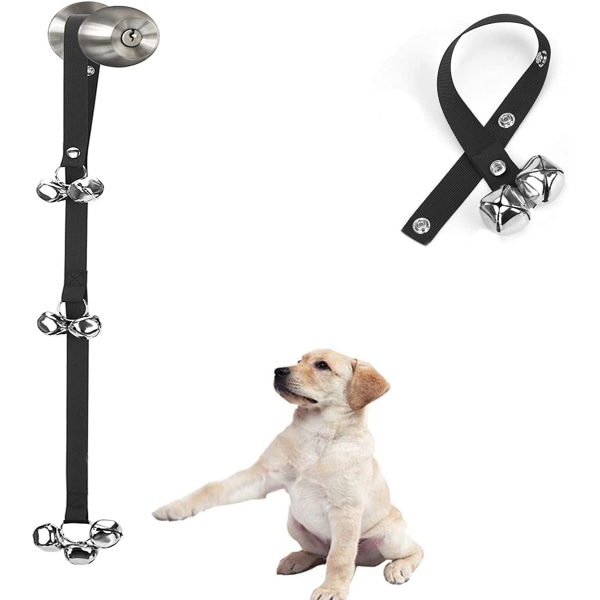 Uppgraderade Puppy Bells Hunddörrklockor för dörrknopp/potträning/gå utomhus-Hundklockor för valpar Hundar Doggy Doggie Pooch