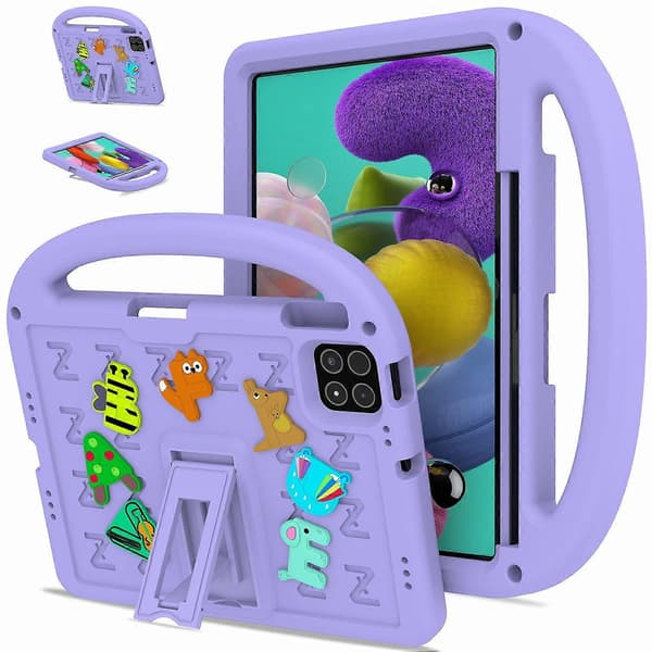 Stativfodral för Xiaomi Pad 7 Pro/Pad 7 EVA+PC Tablet Skyddsfodral med Axelrem - Lila