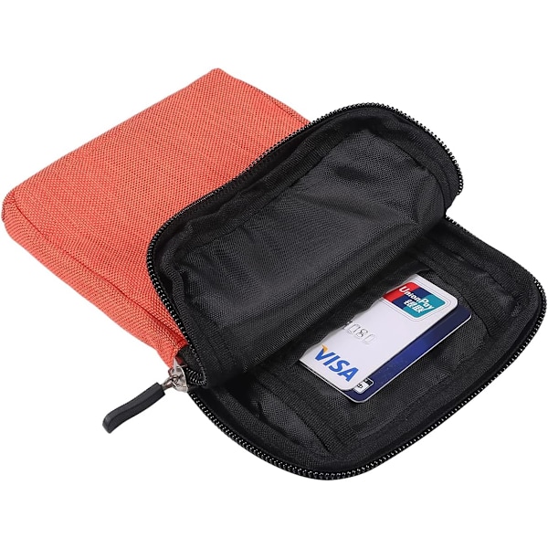 Matkapuhelimen olkalaukku, matkapuhelimen vyöklipsikotelo, olkalaukku vetoketjullinen crossbody orange color Small size