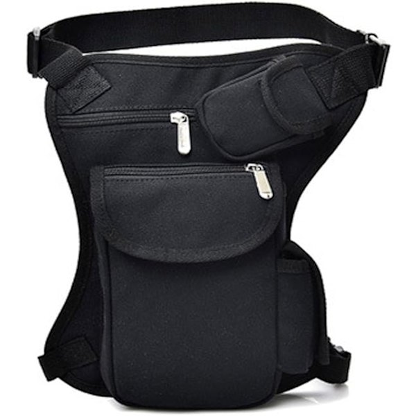 Canvas Vandringsmidjeväska, Drop Leg Bag Purse, Löpband Midjeväska Höftväska, Motorcykel Cykel Cykelpåse