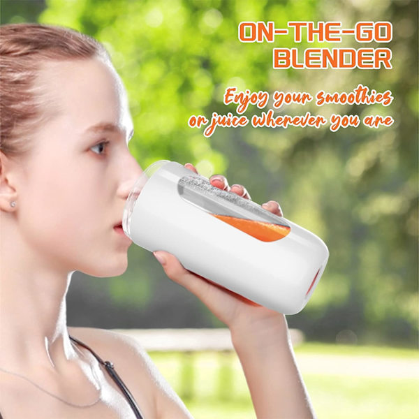 Bärbar mixer, liten personlig mixer, 10 oz färsk juice mixer med laddningsbar USB