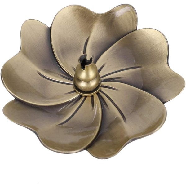 Sakura Røgelse Brænderholder Vintage Bronze Røgelse Pinde Spoleholder Askefanger Bakke Plade