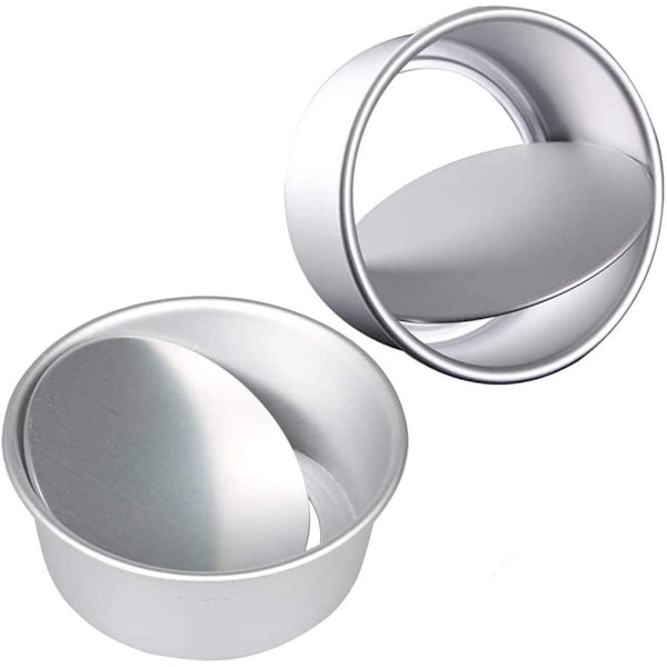 2 kpl tarttumatonta pyöreää kakkuvuokaa irrotettavalla pohjalla kakun paistamiseen pyöreä kakkuvuokasetti 8inch